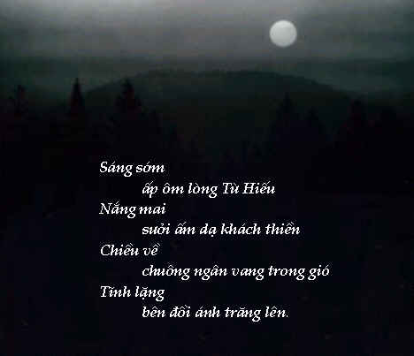 Bai tho khong de cua Tu Niem